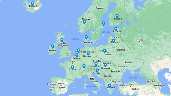 This is a map of Europe.