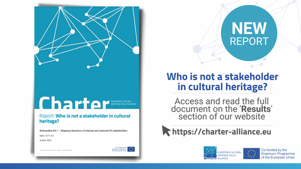 This graphic shows the cover of the new CHARTER report and is accompagnied by text.