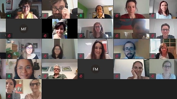 Screenshot of zoom meeting with multiple people.