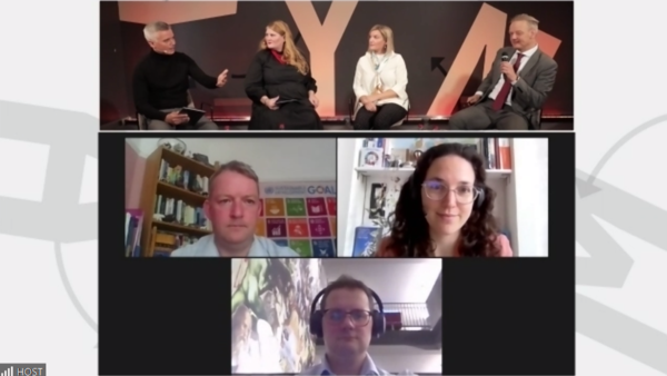 Screenshot of a digital conference.