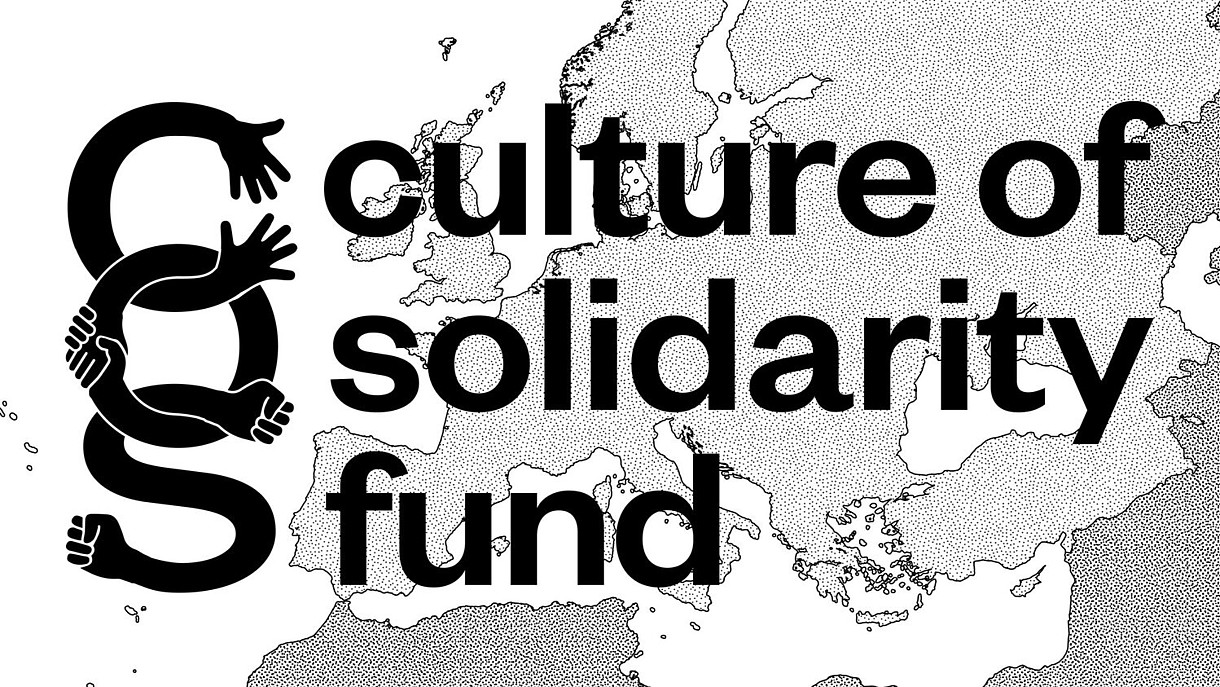  Logo for the Culture of Solidarity Fund in black and white.